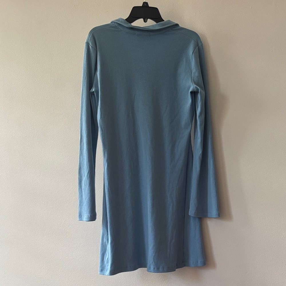 Copper Key Light Blue Ribbed Dress - Picture 3 of 3